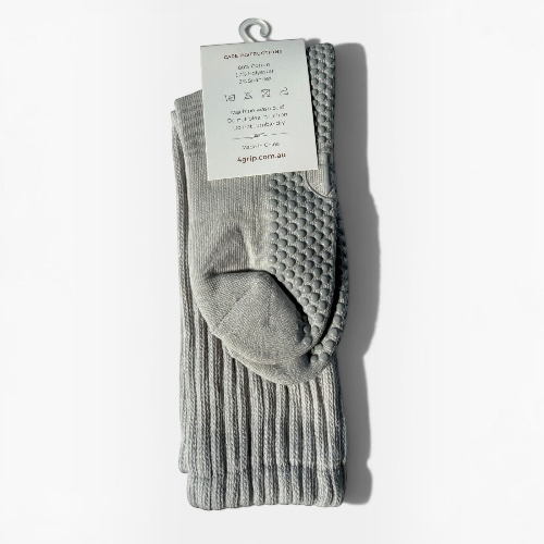 Scrunch Grip Socks - Grey